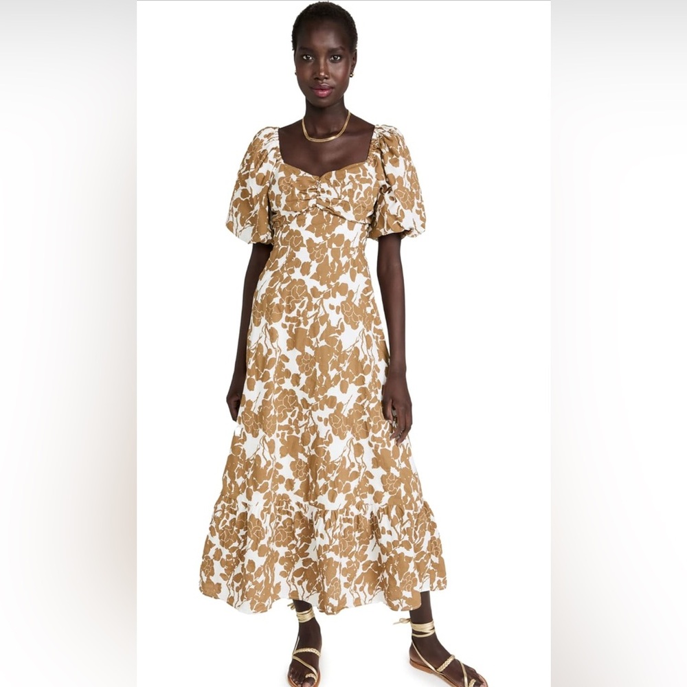 English Factory Floral Print Maxi Dress